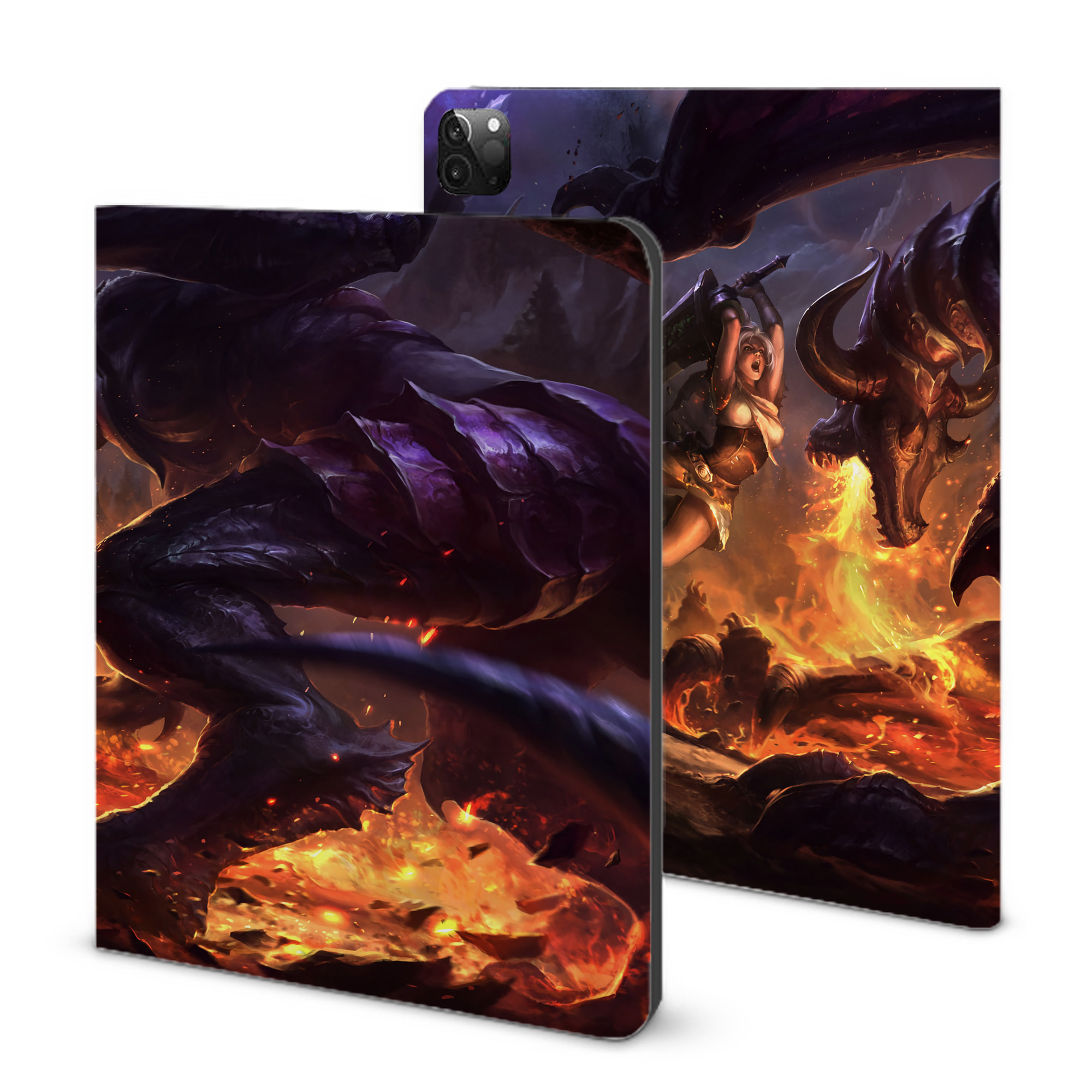 （画像用） リーグ・オブ・レジェンド League of Legends LOL IPadケース ペンホルダー付き ブックスタイルデザイン